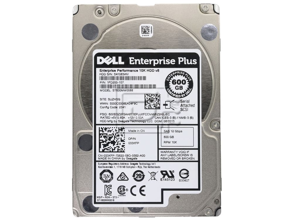 Dell 600GB 10K 2.5 SAS 6G EQL (7149N-EQL-RFB) thumbnail