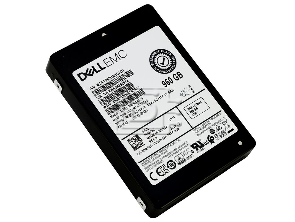 Dell SSDR,960GB,2E,IS12,2.5,S-PM,EP (DMF2C-RFB) thumbnail
