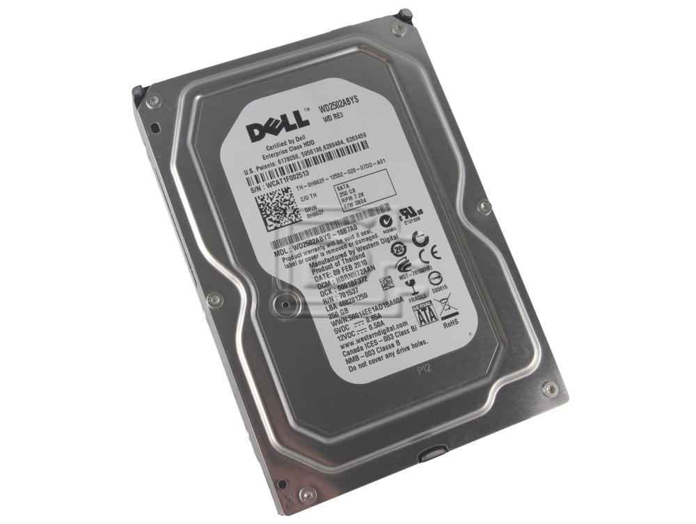 Dell HD,250G,ES,7.2K,3.5,V3,SGT,GLX (T161H-RFB) thumbnail