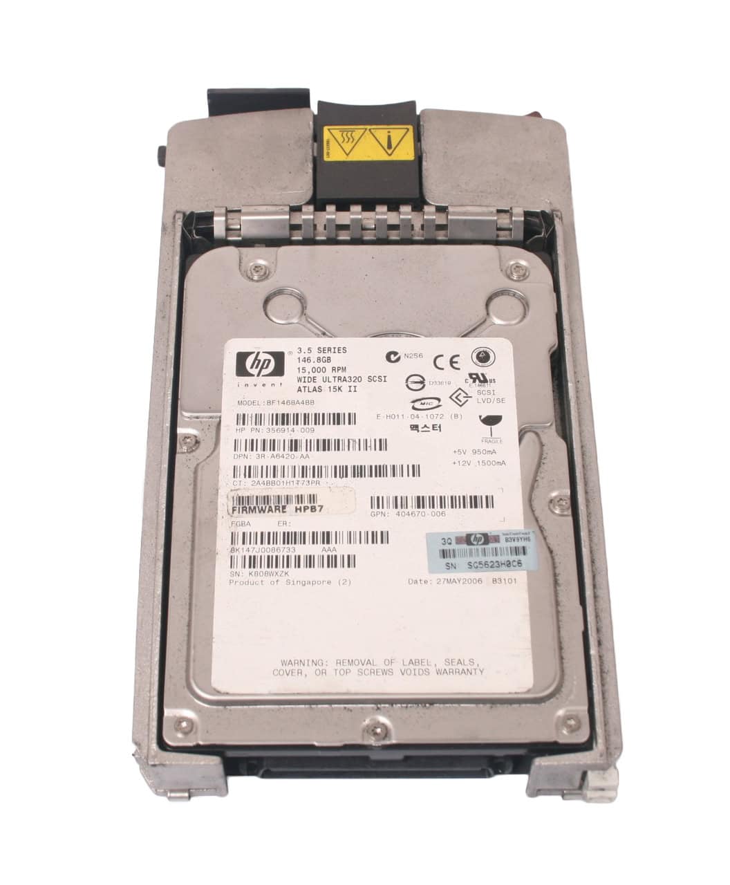 HP 36GB 3G 2.5 SAS 10K SFF (376596-001-RFB) thumbnail
