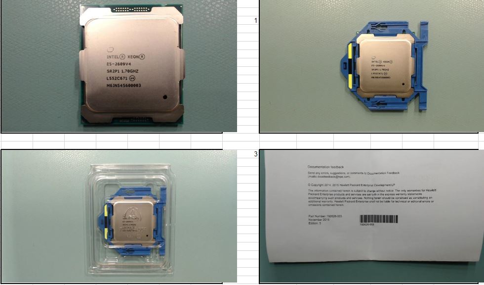 HP CPU BDW E5-2609 V4 8C 1.7GHZ (835600-001-RFB) thumbnail