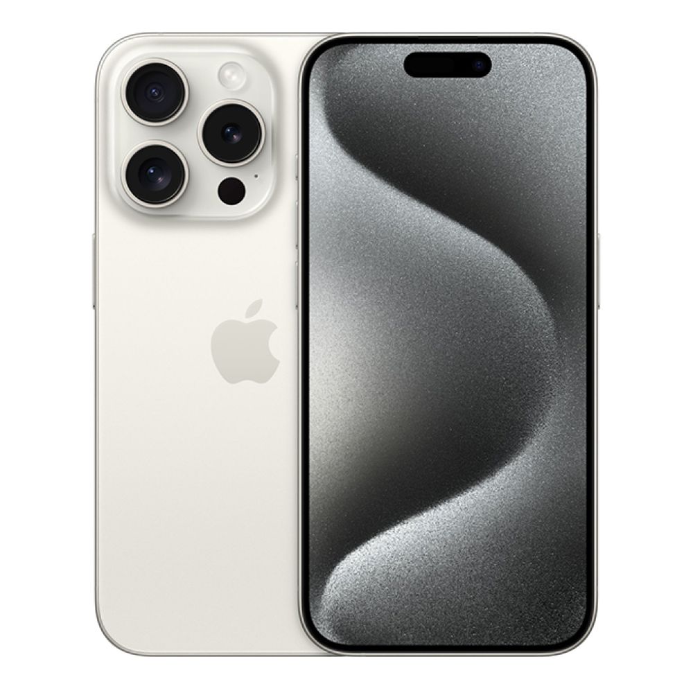 Apple iPhone 15 Pro 15,5 cm (6.1) Dual-SIM iOS 17 5G USB Typ-C 256 GB Titan - Weiß (MTV43ZD/A) (MTV43ZD/A) thumbnail