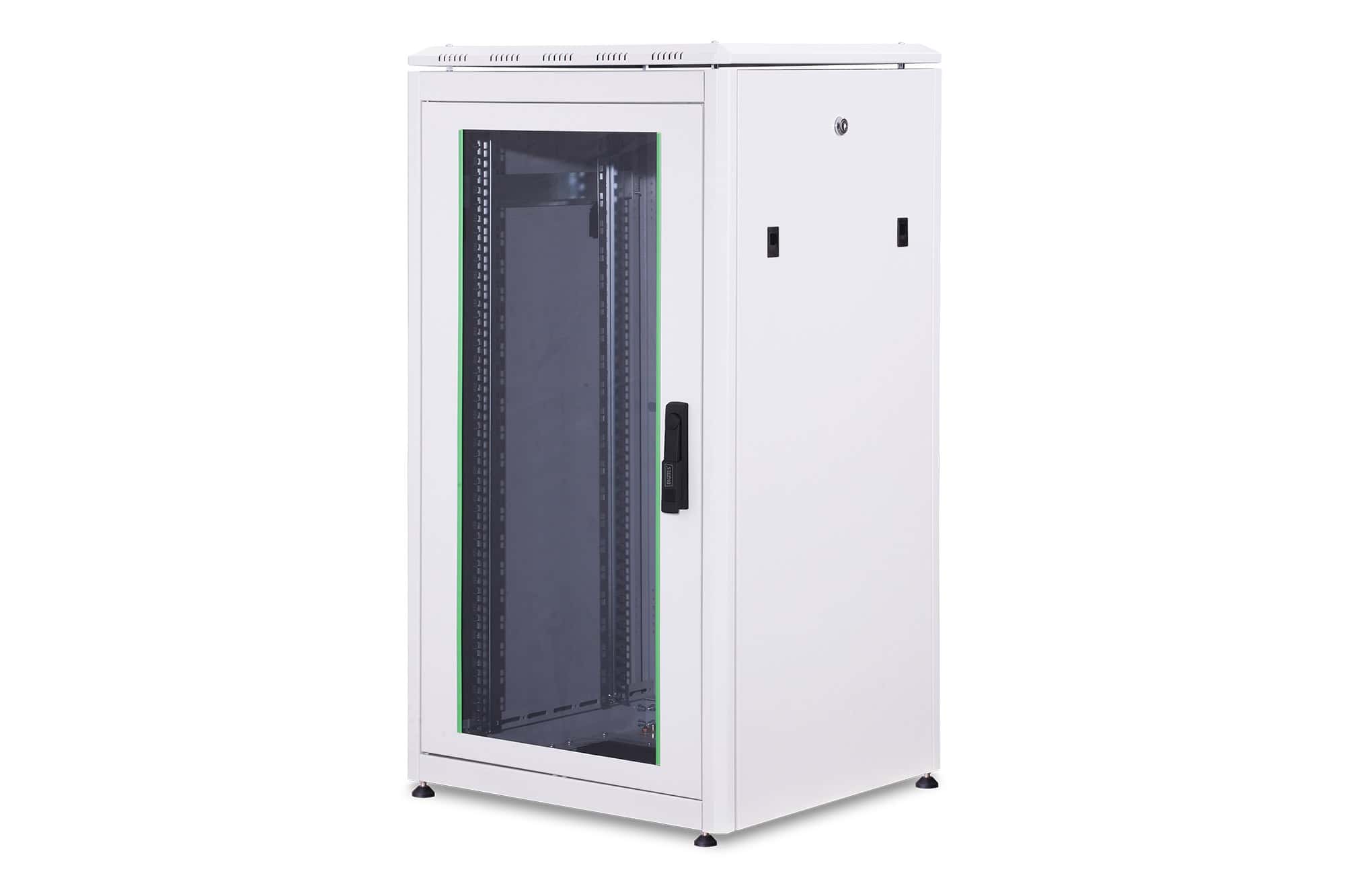Digitus Hyper Pro 19 42U rack 600x1000 standing network cabinet, perforated front door, black, 1000 kg (DN-51010-P-B) thumbnail
