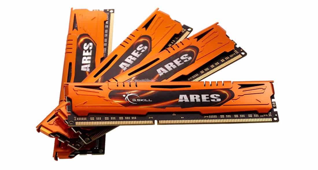 G.Skill DIMM 32 GB 1600 (4x 8 GB) Quad-Kit (F3-1600C10Q-32GAO. Ares. INTEL XMP. Lite Retail) (F3-1600C10Q-32GAO) thumbnail