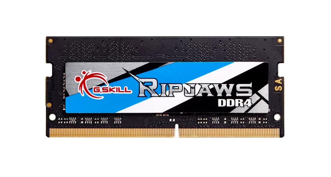 G.Skill Ripjaws - DDR4 - Modul - 8 GB - SO DIMM 260-PIN - 2400 MHz / PC4-19200 - CL16 - 1.2 V - ungepuffert - non-ECC (F4-2400C1 (F4-2400C16S-8GRS) thumbnail