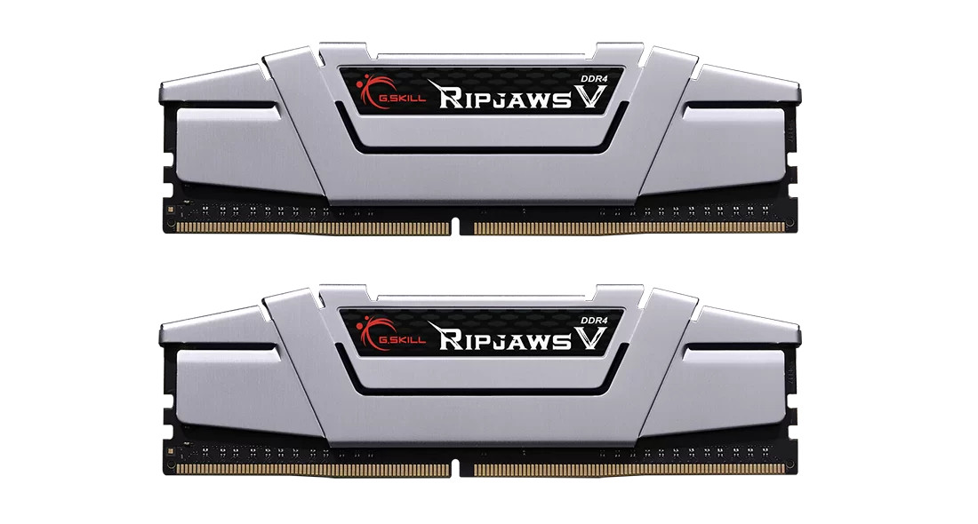 G.Skill Ripjaws V 16GB DDR4-2666Mhz 16 GB 2 X 8 GB DDR4 2666 MHz 288-pin DIMM Silver (F4-2666C15D-16GVS) thumbnail