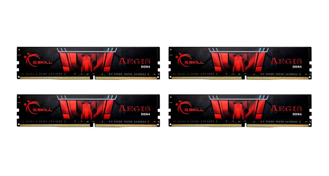 G.Skill DDR4 64GB PC 3200 CL16 G.Skill KIT (4x16GB) 64GIS  Aegis (F4-3200C16Q-64GIS) thumbnail