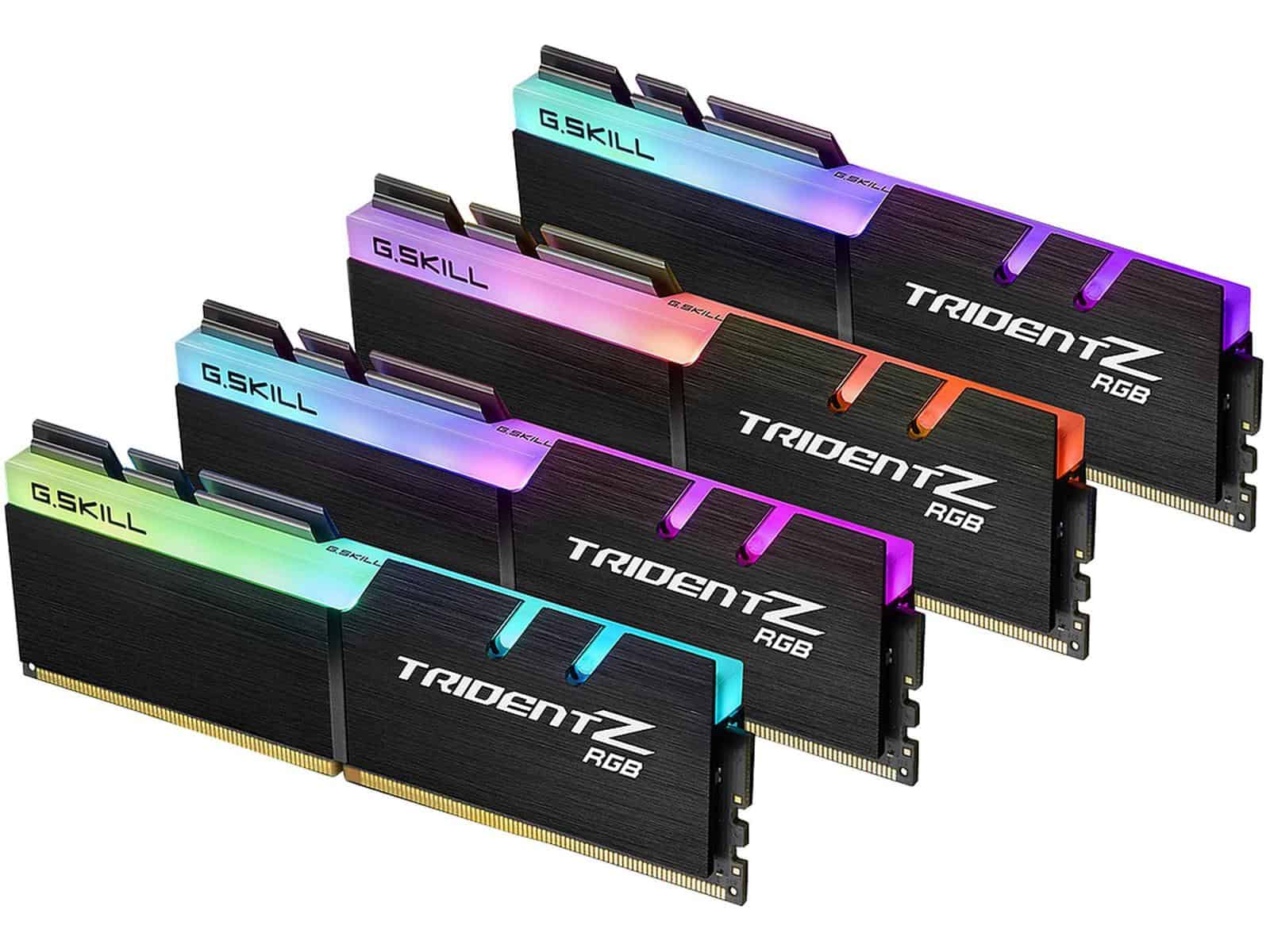 G.Skill DDR4 64GB PC 3200 CL16 G.Skill KIT (4x16GB) 64GTZR Tri/Z RGB (F4-3200C16Q-64GTZR) thumbnail