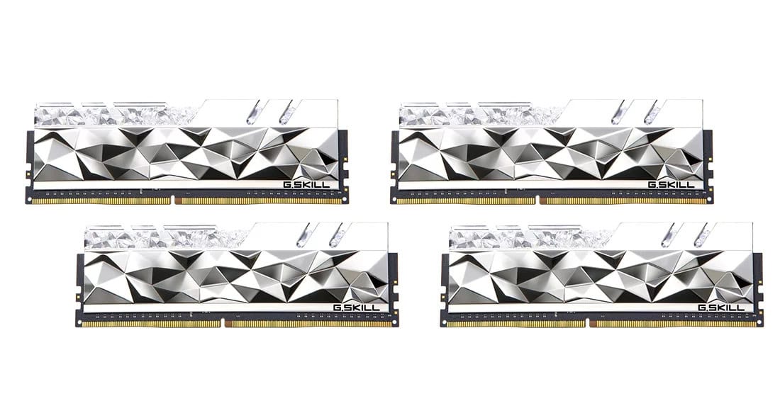 G.Skill DIMM 64 GB DDR4-3600(4x 16 GB)Quad-Kit(silber, F4-3600C16Q-64GTESC, Trident Z Royal Elite, INTEL XMP) (F4-3600C16Q-64GTESC) thumbnail