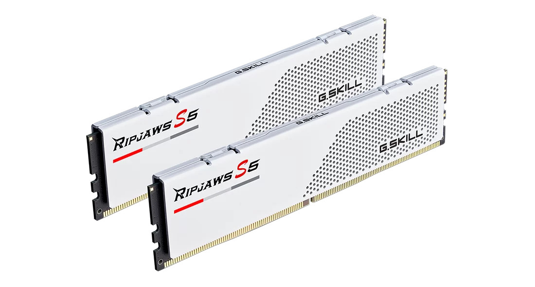 G.Skill Ripjaws S5 Intel 32GB (2x 16GB) Kit 5600 MHz weiß (F5-5600J3036D16GX2-RS5W) thumbnail