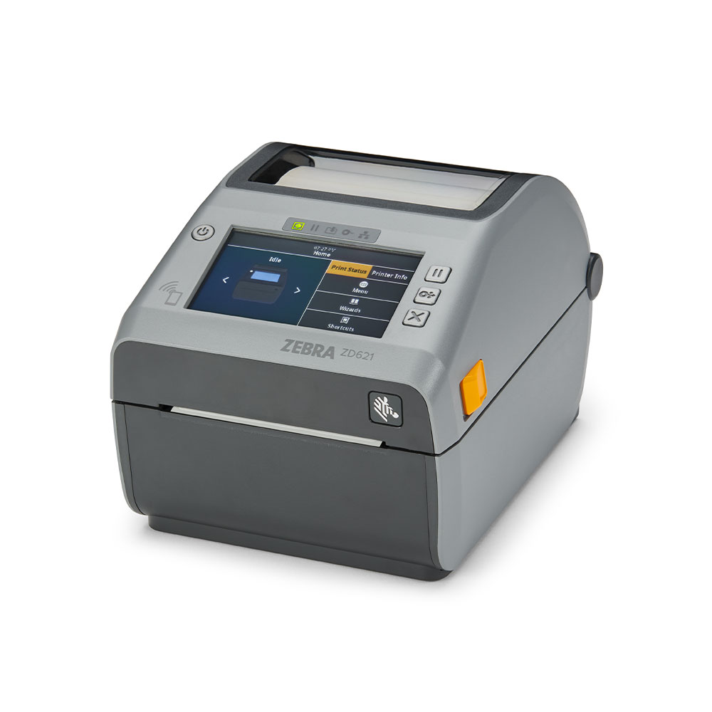 ZEBRA Direct Thermal Printer ZD621, Color Touch LCD_ 203 dpi, USB, USB Host, Ethernet, Serial, 802.11ax, BT5.3, All Countries Ex (ZD6A142-D4ER02EZ) thumbnail