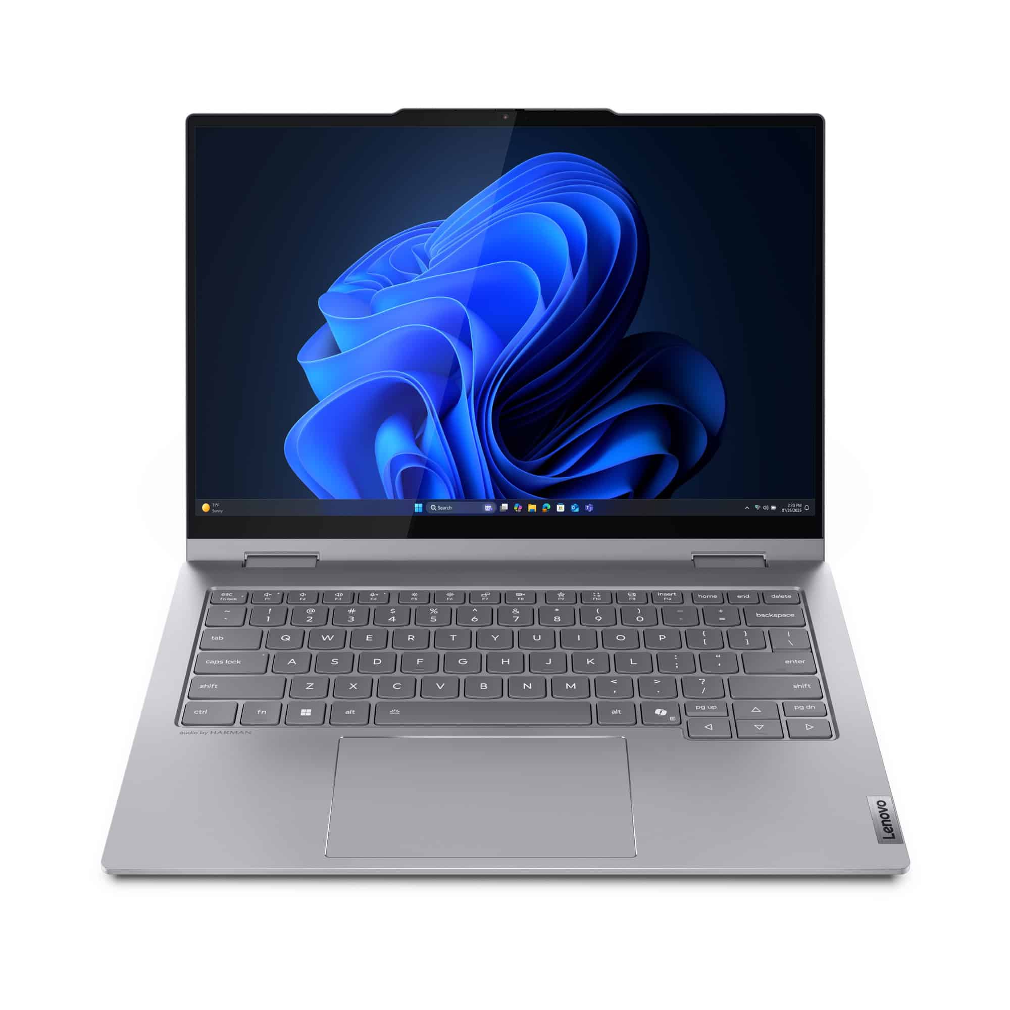 Lenovo ThinkBook 14 2-in-1 G5 IAU Intel Core Ultra 5 225U Hybride (2-in-1) 35,6 cm (14") Touchscreen WUXGA 16 GB DDR5-SDRAM 512 GB SSD Wi-Fi 6E (802.11ax) Windows 11 Pro Frans Grijs (21SQ0006FR) thumbnail