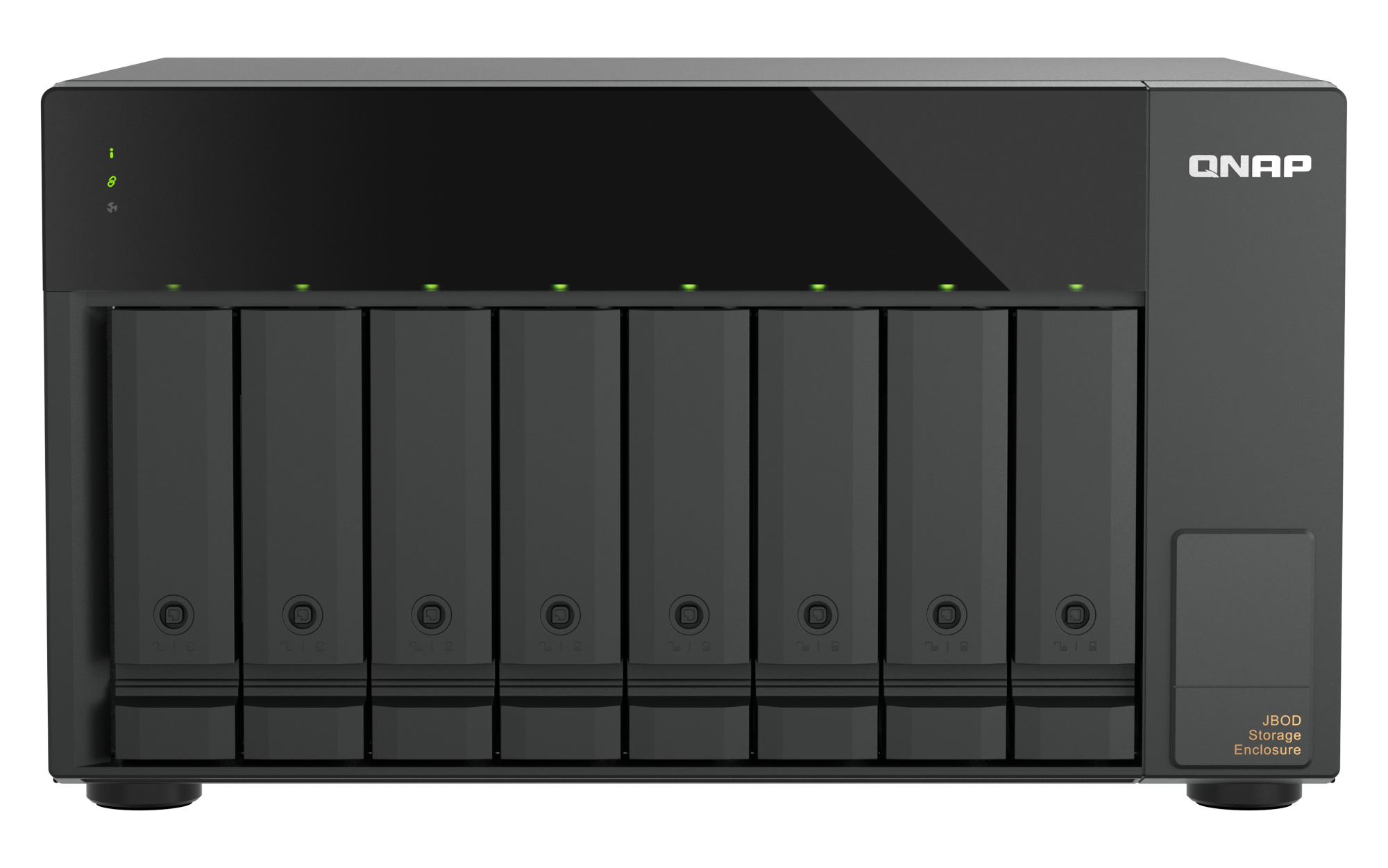 QNAP TL-D810TC4 disk array 0 TB Desktop Zwart (TL-D810TC4) thumbnail