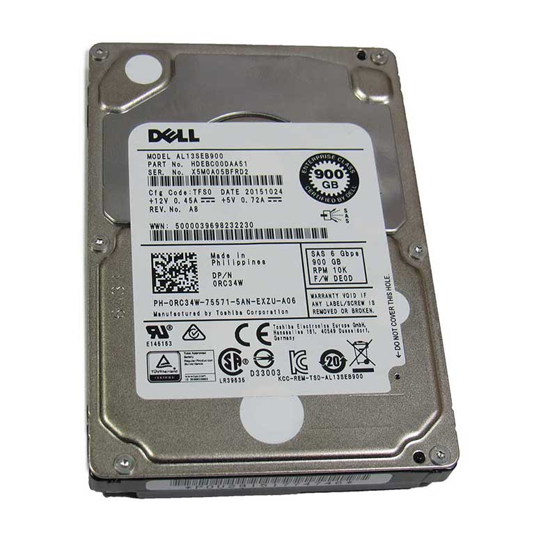 Dell 900GB HDD SAS 10K 2,5 Inch (05J9P-RFB) thumbnail