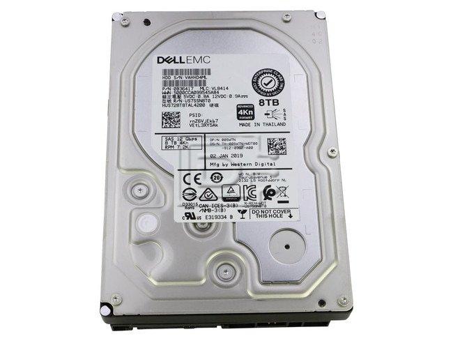 Dell 8TB 7.2K 3.5 SAS 12G 4Kn (05WTN-RFB) thumbnail