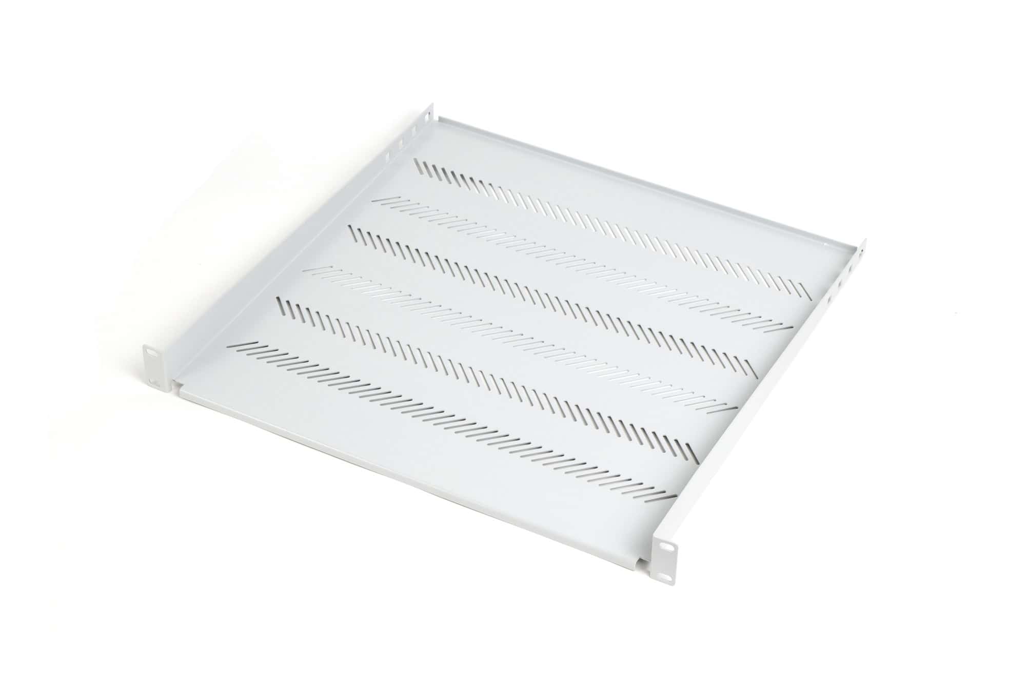 Digitus 1U fixed shelf 19, depth 450 mm, load capacity 25 kg, mounting at 4 points, screws and bracket included, grey (RAL 7035) (TN-19-450-1U-GY) thumbnail
