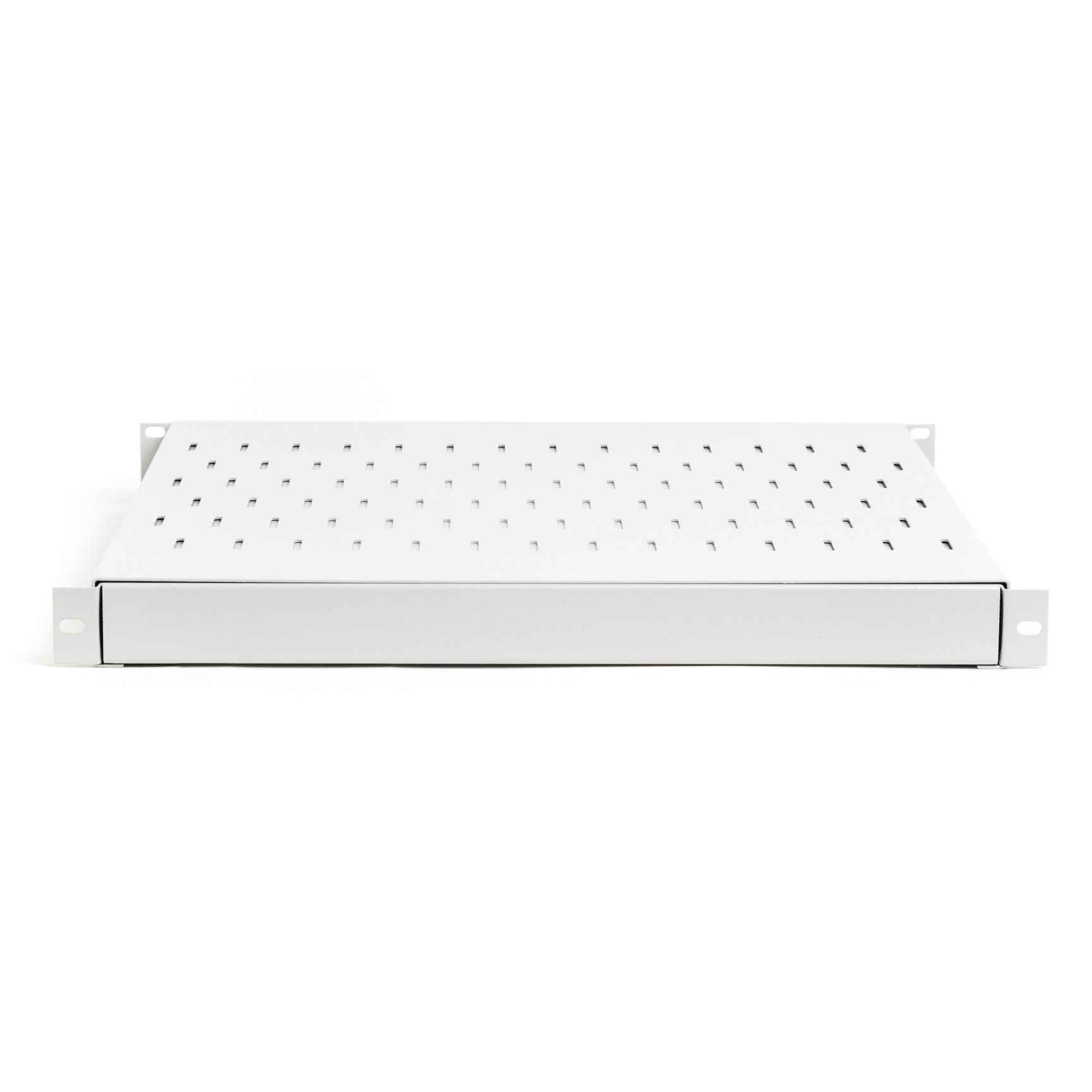 Digitus 1U adjustable shelf 19, depth 500-900 mm, load capacity 100 kg, mounting at 4 points, screws included, grey (RAL 7035) (TN-19-5/9-1U-W-GY) thumbnail