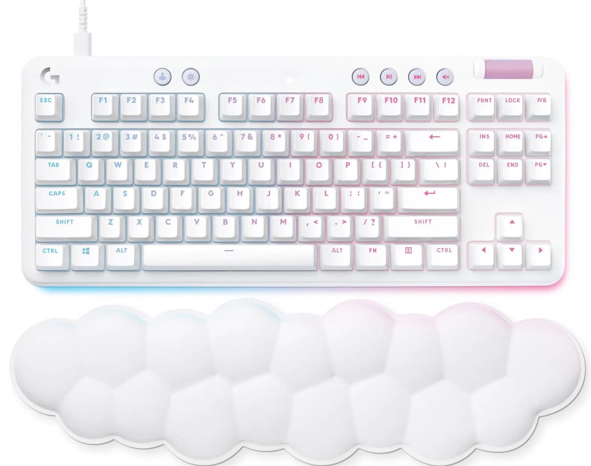 Logitech G713 Gaming Toetsenbord Off White (US) (920-010678) thumbnail