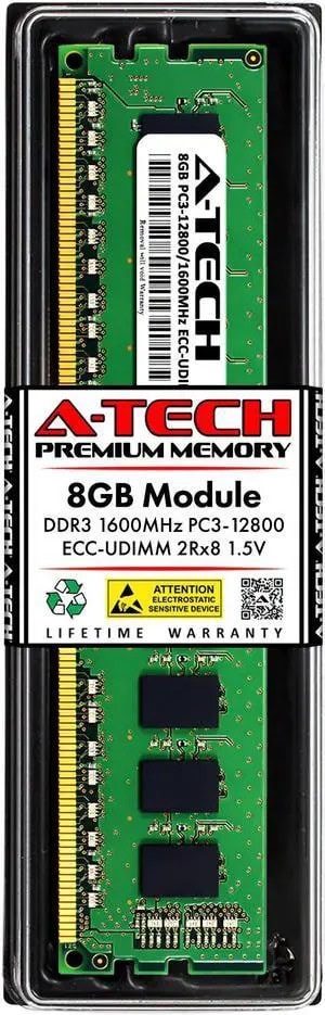 Dell 16GB 1Rx8 PC4-25600E DDR4-3200MHz UDIMM (MTA9ASF2G72AZ-3G2) thumbnail