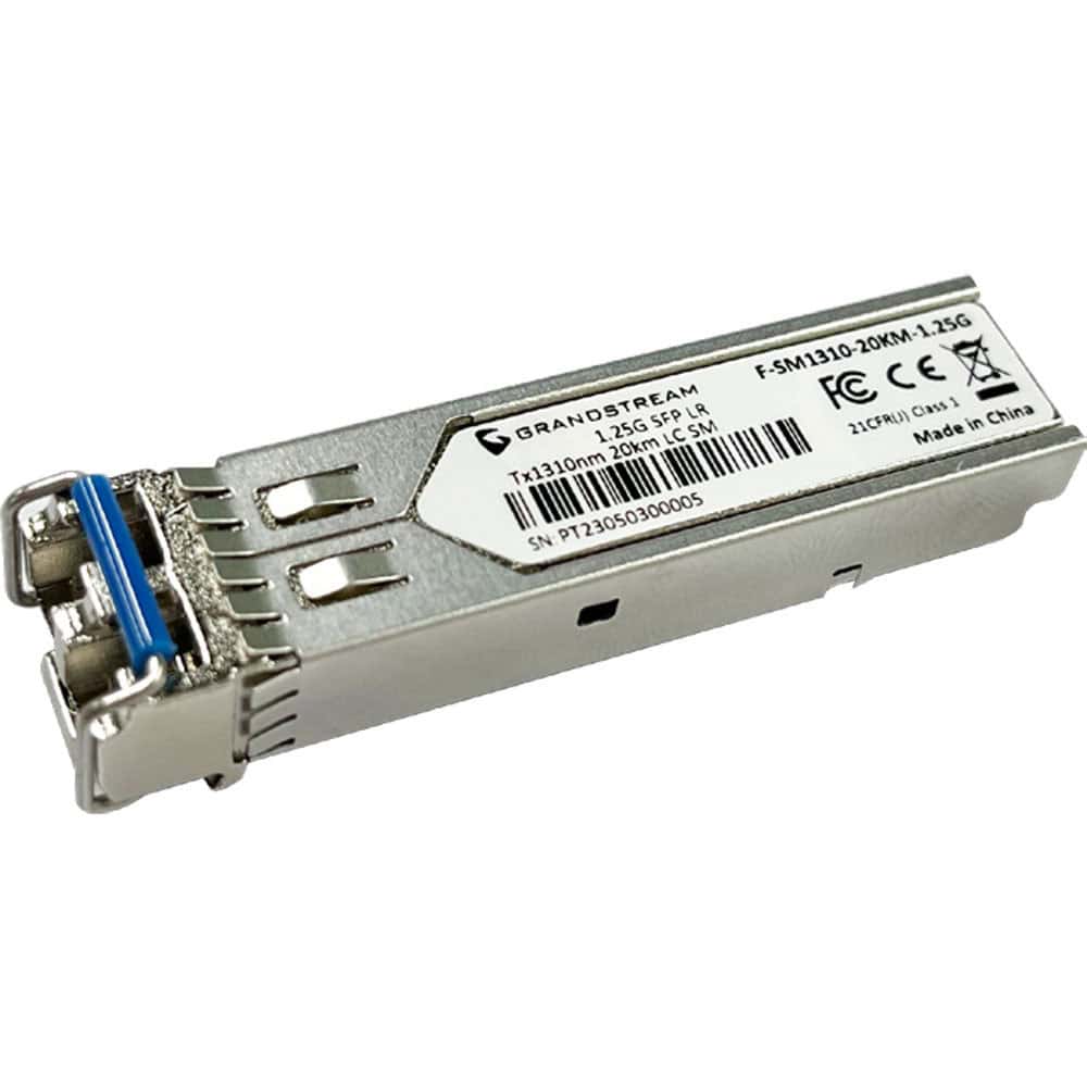 Grandstream Networks Fiber Optic SFP Fiber Module Single Mod 20km 1.25Gbps (F-SM1310-20KM-1.25G) thumbnail