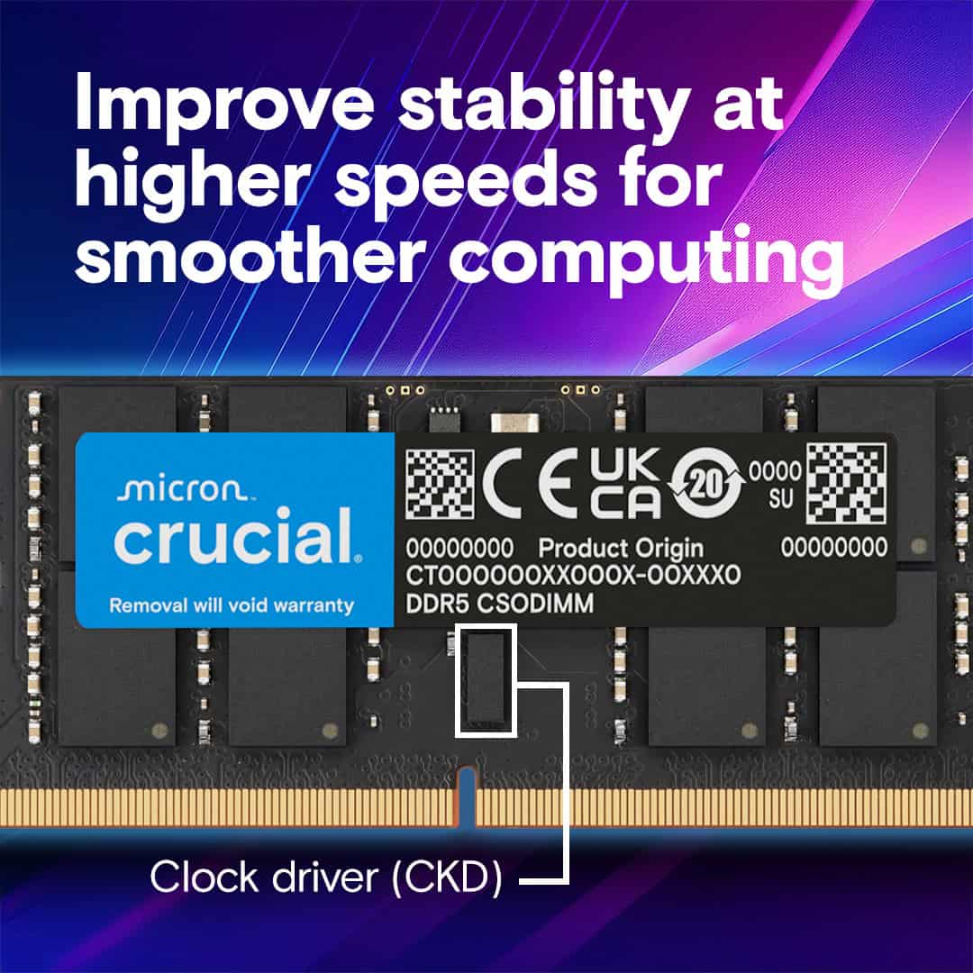 Micron Crucial CT24G64C52CS5 hukommelsesmodul (CT24G64C52CS5) thumbnail