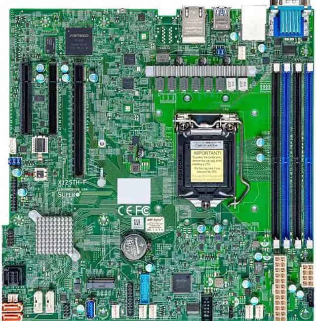 Supermicro X12STH-F micro-ATX Moederbord Socket LGA1200 (MBD-X12STH-F-O) thumbnail