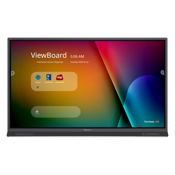 Viewsonic IFP7552-1B beeldkrant Interactief flatscreen 190,5 cm (75") LCD Wifi 400 cd/m² 4K Ultra HD Zwart Touchscreen Type processor Android (IFP7552-1B) thumbnail