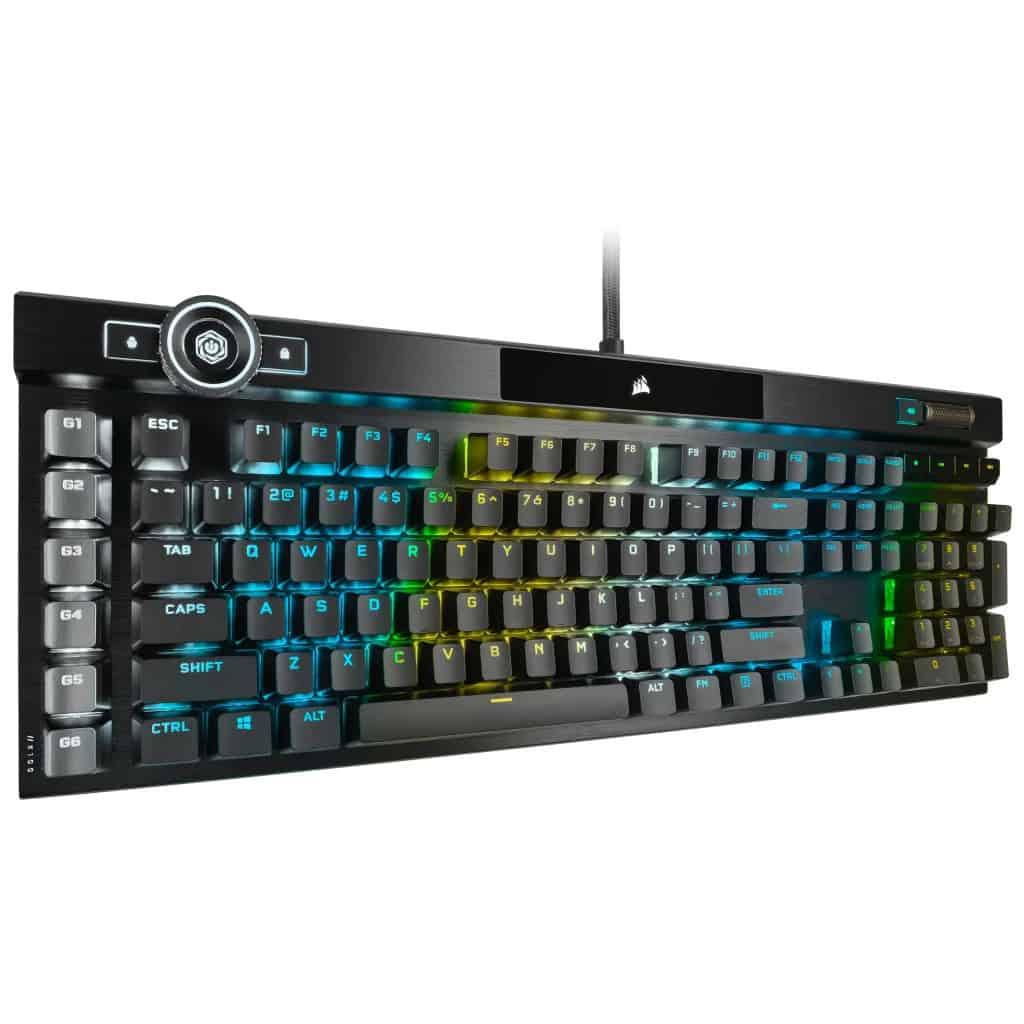Corsair K100 RGB OPX Mechanisch Toetsenbord Zwart (CH-912A01A-DE) thumbnail
