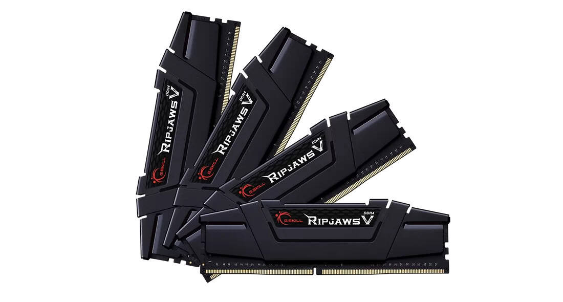 G.Skill Ripjaws V - 64GB: 4x16GB - DDR (F4-3600C16Q-64GVKC) thumbnail