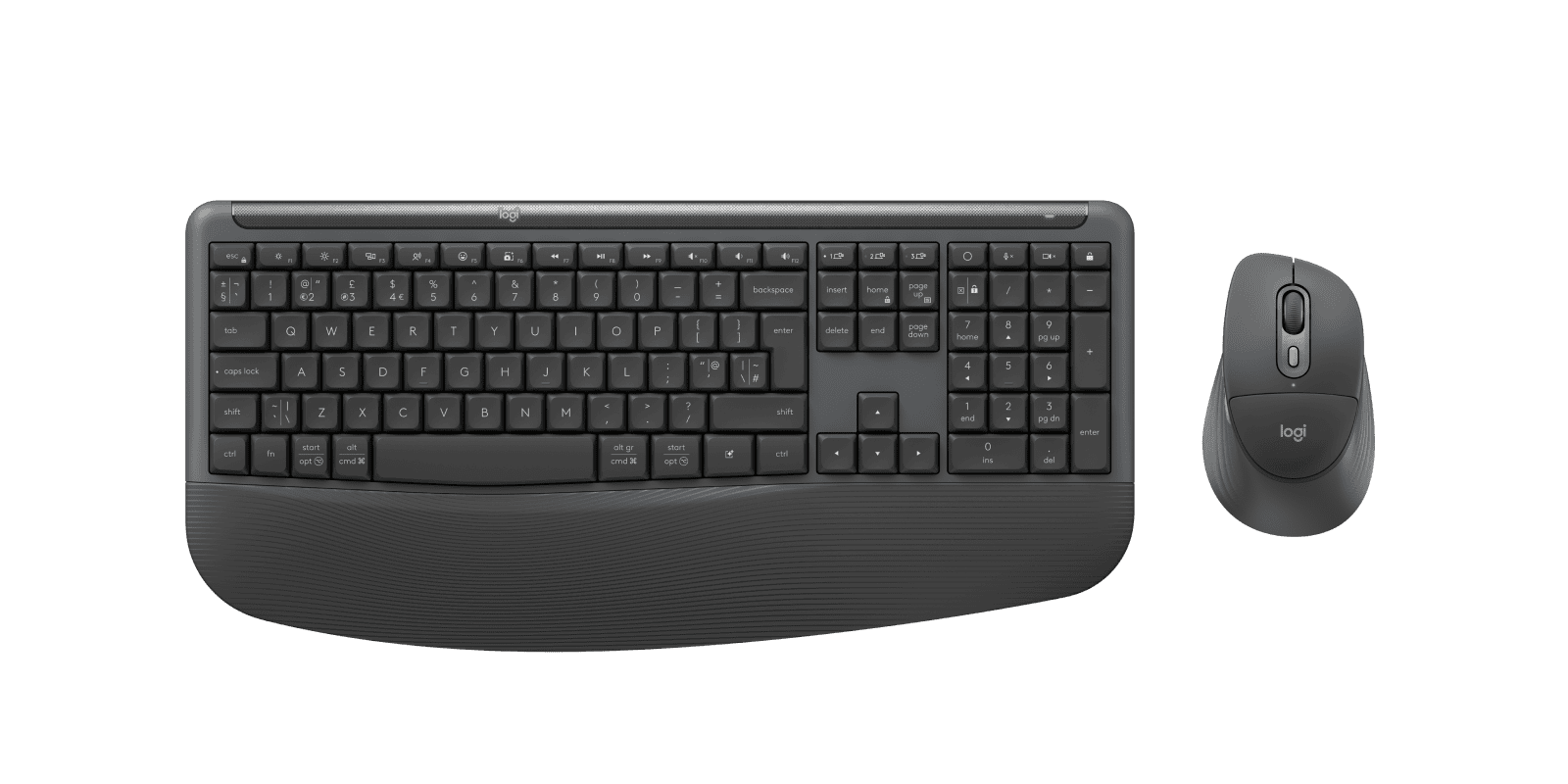 Logitech MK880 for Business Draadloos Toetsenbord en Muis Grafiet (920-014053) thumbnail