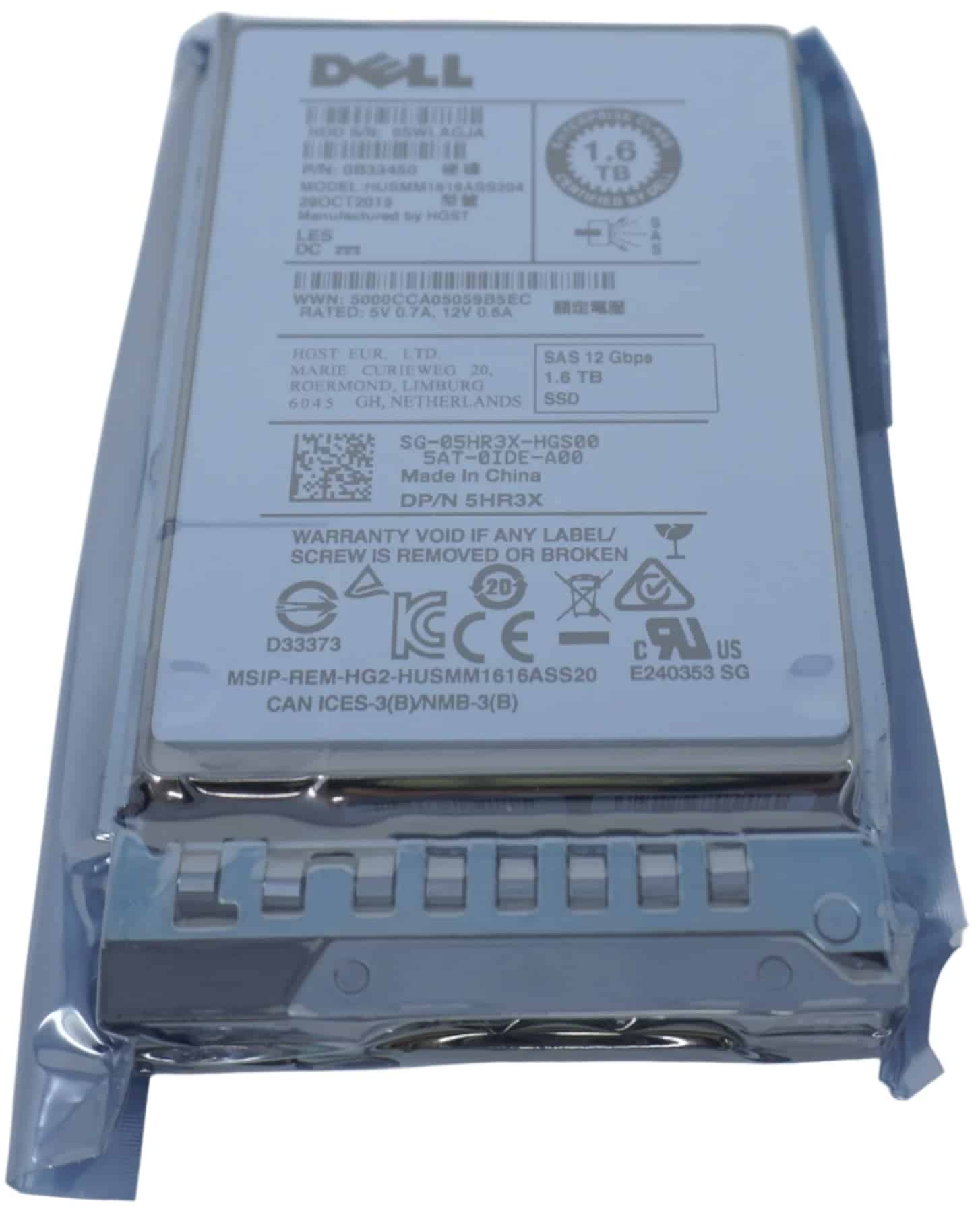 Dell 1.6TB 12G 2.5INCH WI MLC SAS (9NFG9-RFB) thumbnail