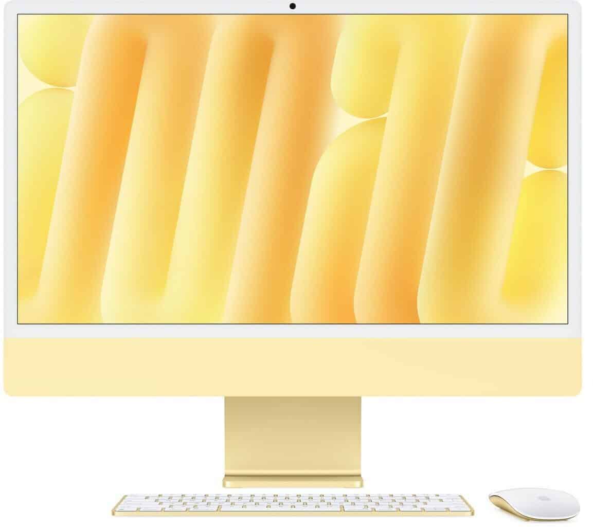 Apple iMac 24‘‘ Gelb CTO M4 8-Core (Gigabit Ethernet,TID.Num.) (Z1E3-0001010) (Z1E3-0001010) thumbnail