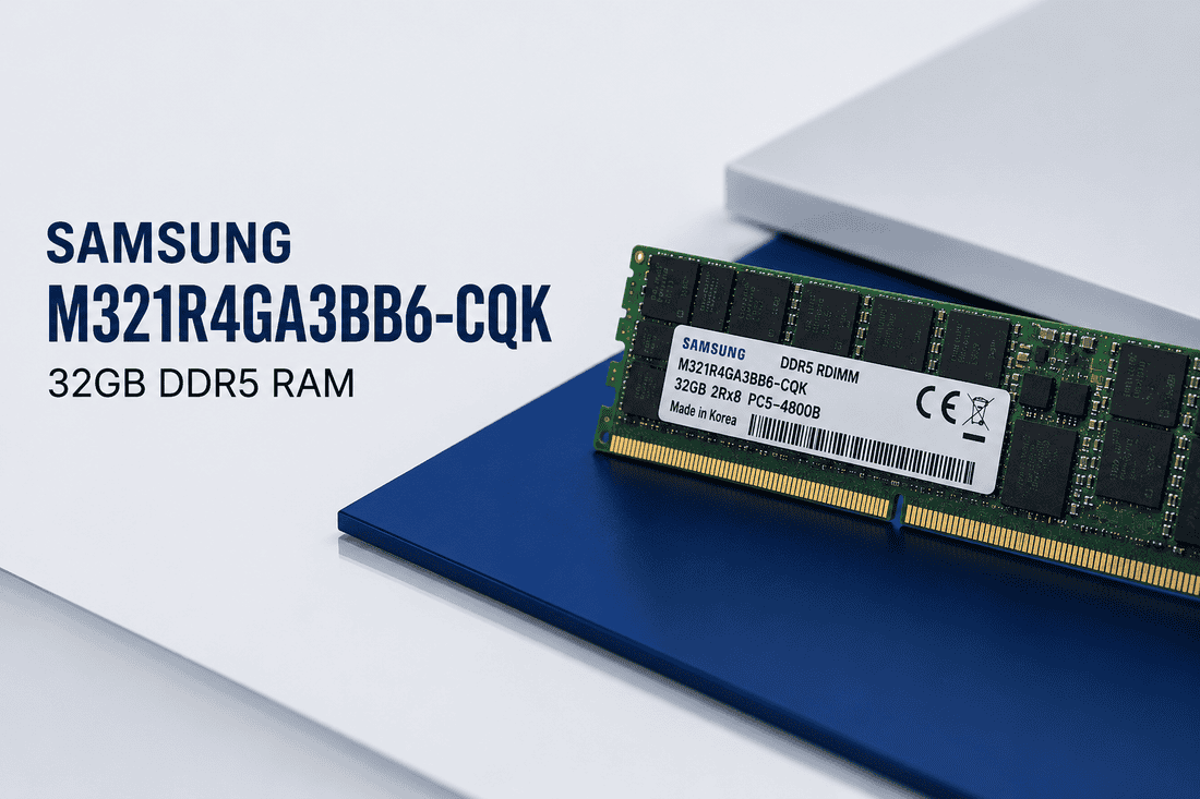 Samsung M321R4GA3BB6-CQKET - Samsung (NEW) 32GB RDIMM PC5-38400R (M321R4GA3BB6-CQKET) thumbnail