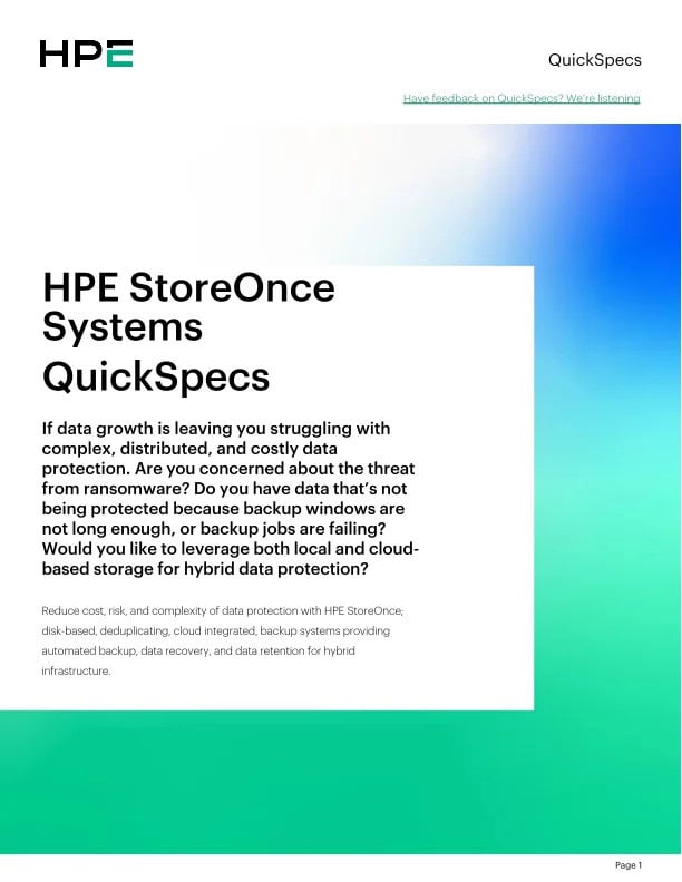 HPE StoreOnce 3720 24TB Capacity Upgrade LTU (S4P19A) thumbnail