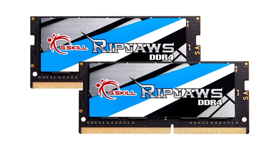 G.Skill RAM Ripjaws - 32 GB (2 x 16 GB Kit) - DDR4 3200 SO-DIMM CL18 (F4-3200C18D-32GRS) thumbnail