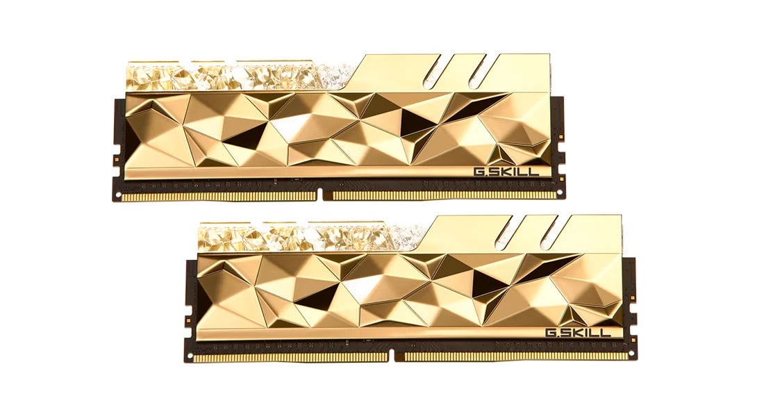G.Skill RAM Trident Z Royal Elite - 16 GB (2 x 8 GB Kit) - DDR4 3600 UDIMM CL14 (F4-3600C14D-16GTEGA) thumbnail