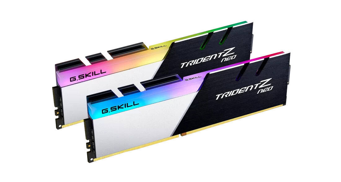 G.Skill RAM Trident Z Neo Series - 32 GB (2 x 16 GB Kit) - DDR4 3600 UDIMM CL14 (F4-3600C14D-32GTZN) thumbnail