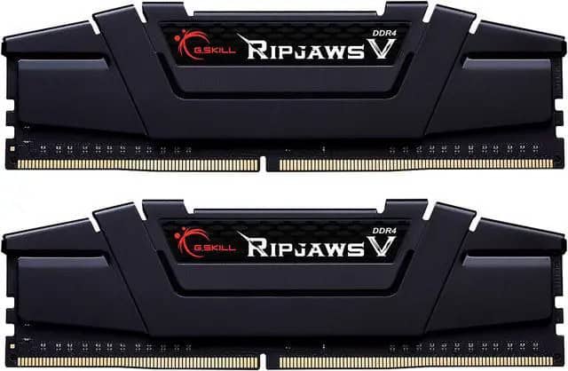 G.Skill RAM Ripjaws V - 32 GB (2 x 16 GB Kit) - DDR4 3600 UDIMM CL14 (F4-3600C14D-32GVK) thumbnail