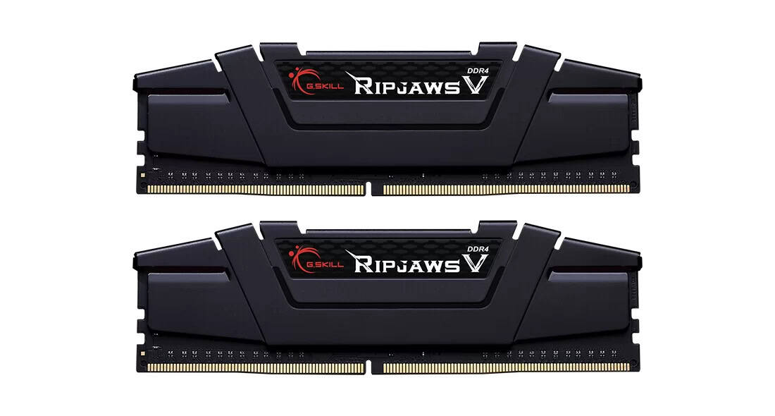 G.Skill RAM Ripjaws V - 16 GB (2 x 8 GB Kit) - DDR4 3600 UDIMM CL16 (F4-3600C16D-16GVK) thumbnail