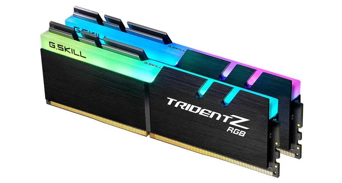 G.Skill RAM TridentZ RGB Series - 32 GB (2 x 16 GB Kit) - DDR4 3600 DIMM CL17 (F4-3600C17D-32GTZR) thumbnail
