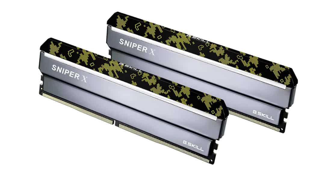 G.Skill RAM SNIPER X Series - 32 GB (2 x 16 GB Kit) - DDR4 3600 UDIMM CL19 (F4-3600C19D-32GSXKB) thumbnail