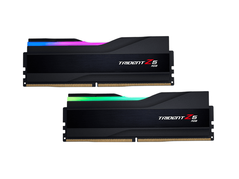 G.Skill RAM Trident Z5 RGB - 32 GB (2 x 16 GB Kit) - DDR5 5600 UDIMM CL28 (F5-5600J2834F16GX2-TZ5RK) thumbnail