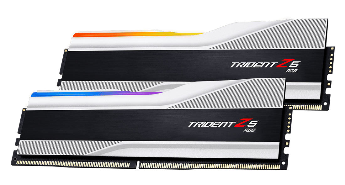 G.Skill RAM Trident Z5 RGB - 64 GB (2 x 32 GB Kit) - DDR5 5600 UDIMM CL28 (F5-5600J2834F32GX2-TZ5RS) thumbnail