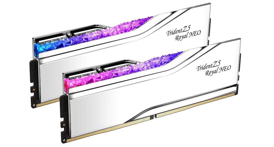 G.Skill Trident Z5 Royal Neo - DDR5 - kit - 48 GB: 2 x 24 GB - DIMM 288-pin / PC5-48000 - unbuffered (F5-6000J2836F24GX2-TR5NS) thumbnail