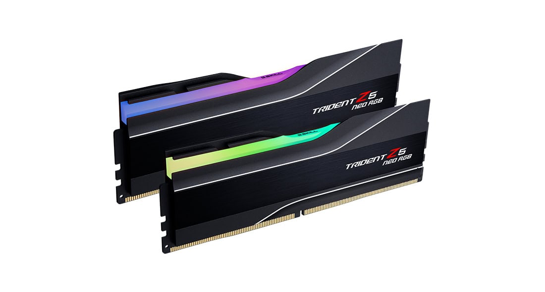G.Skill RAM Trident Z5 NEO RGB - 16 GB - DDR5 6000 UDIMM CL30 (F5-6000J3038F16GH1-TZ5NR) thumbnail