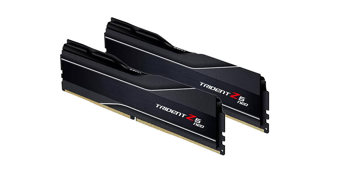 G.Skill RAM Trident Z5 NEO - 48 GB (2 x 24 GB Kit) - DDR5 8000 UDIMM CL40 (F5-8000J4048G24GX2-TZ5N) thumbnail