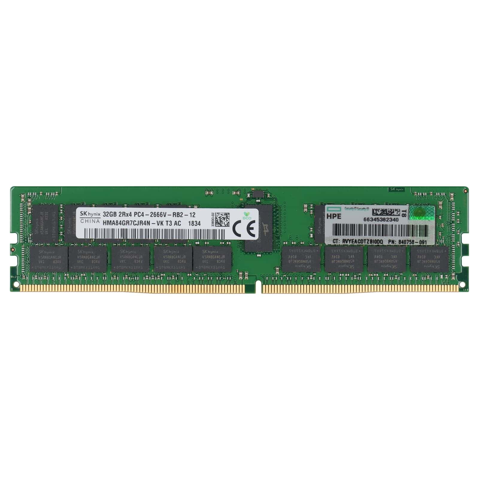 Dell 32GB 2Rx4 PC4-21300V-R (HMA84GR7CJR4N-VK-RFB) thumbnail