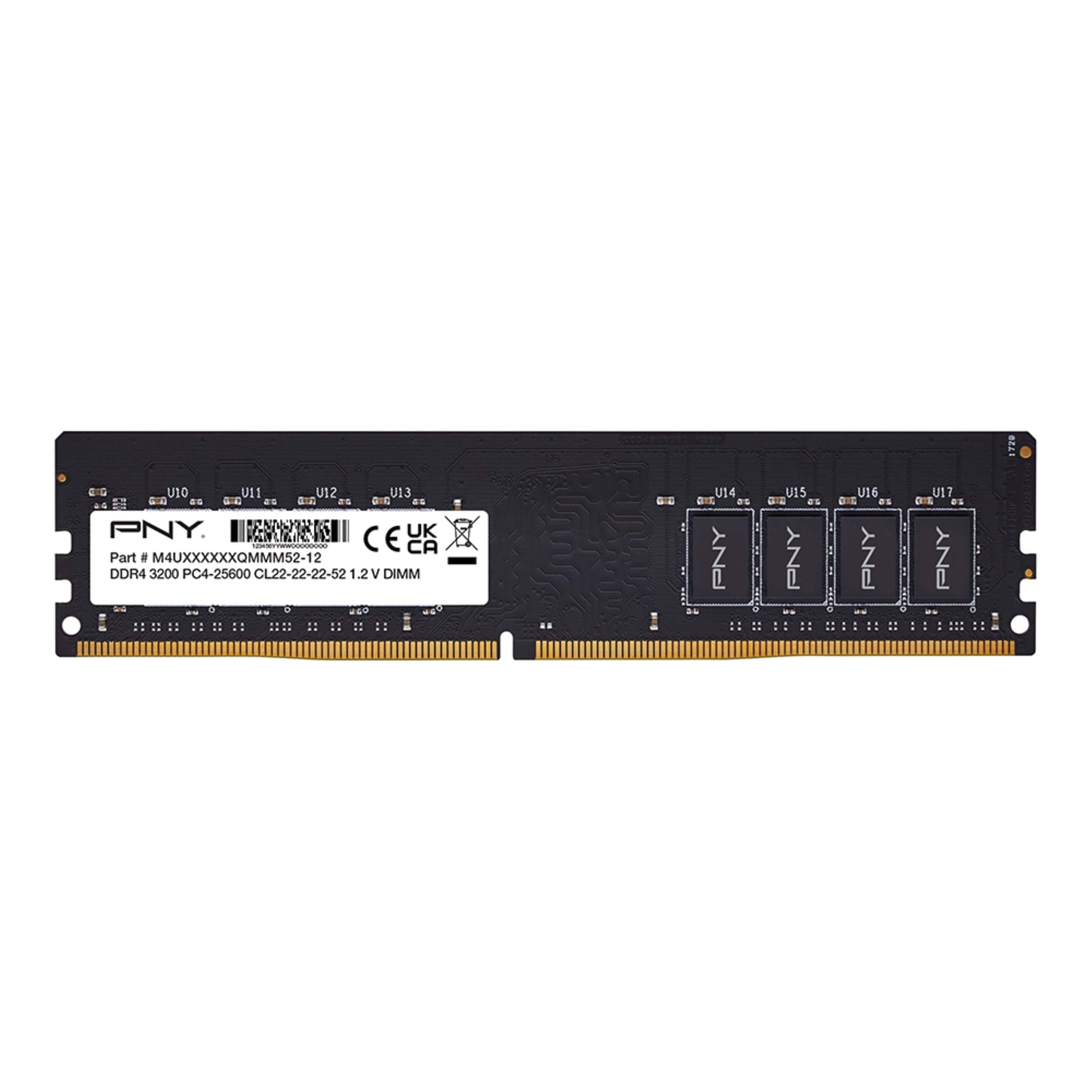 PNY 8GB PNY Performance DIMM 3200Mhz (black) (MD8GSD43200-SB) thumbnail