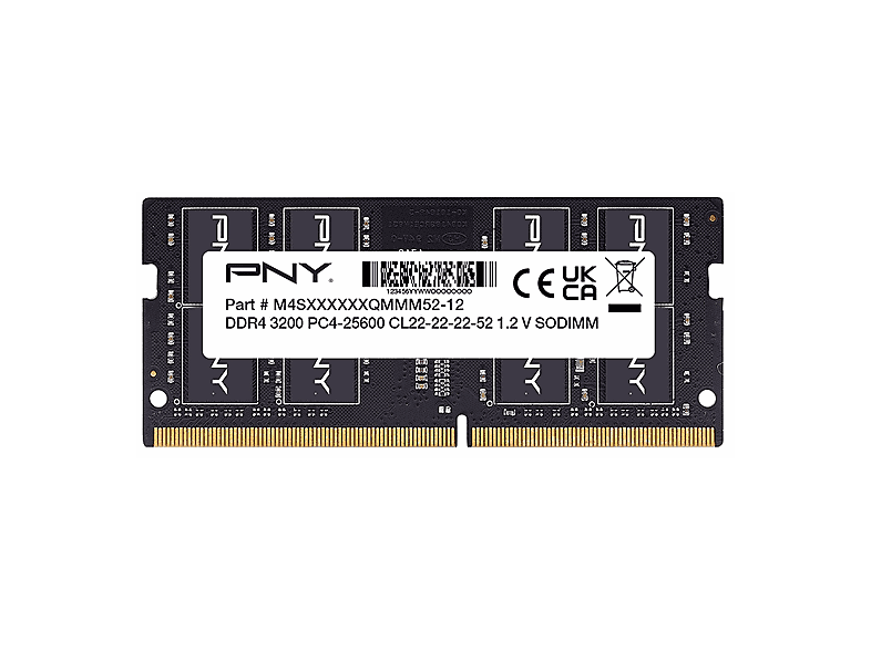 PNY 8GB PNY Performance SODIMM DDR4 320MHz (MN8GSD43200-SB) thumbnail