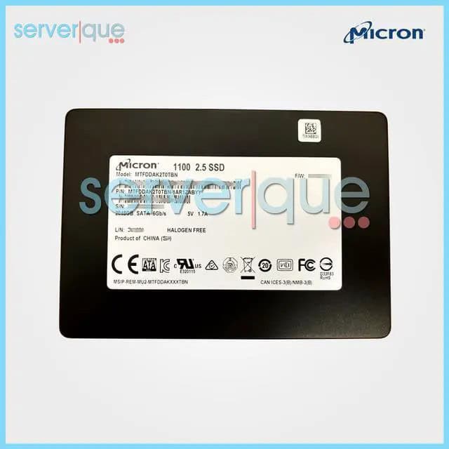 Micron 1100 MTFDDAK2T0TBN 2TB SATA 6Gb/s 3D TLC 2.5in Refurbished SSD (MTFDDAK2T0TBN-REF) thumbnail